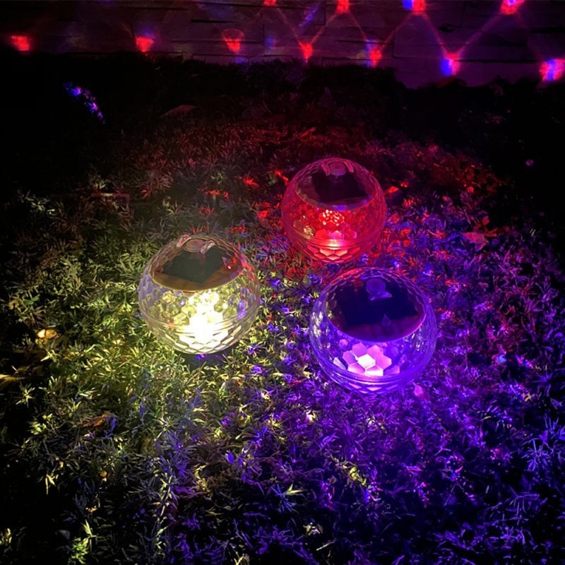 Colorful Solar Water Float Light Waterproof Pond Floating Light Magic Ball Light for Garden 11CM Colorful