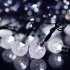 7M 50LEDs Bubble Ball Shape Solar String Light for Wedding Party Deocration warm light  ME0003402 