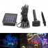 7M 50LEDs Waterproof String Light with Solar Strip Night Light Lamp Fairy Lights for Outdoor Christmas Trees Wedding Garden colors