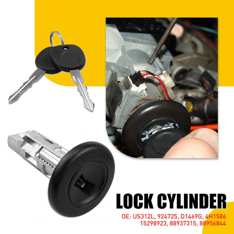 Ignition Switch Cylinder Lock Assembly 15298923 Replaces Ignition Start Switch Lock With Keys Compatible For 1500 