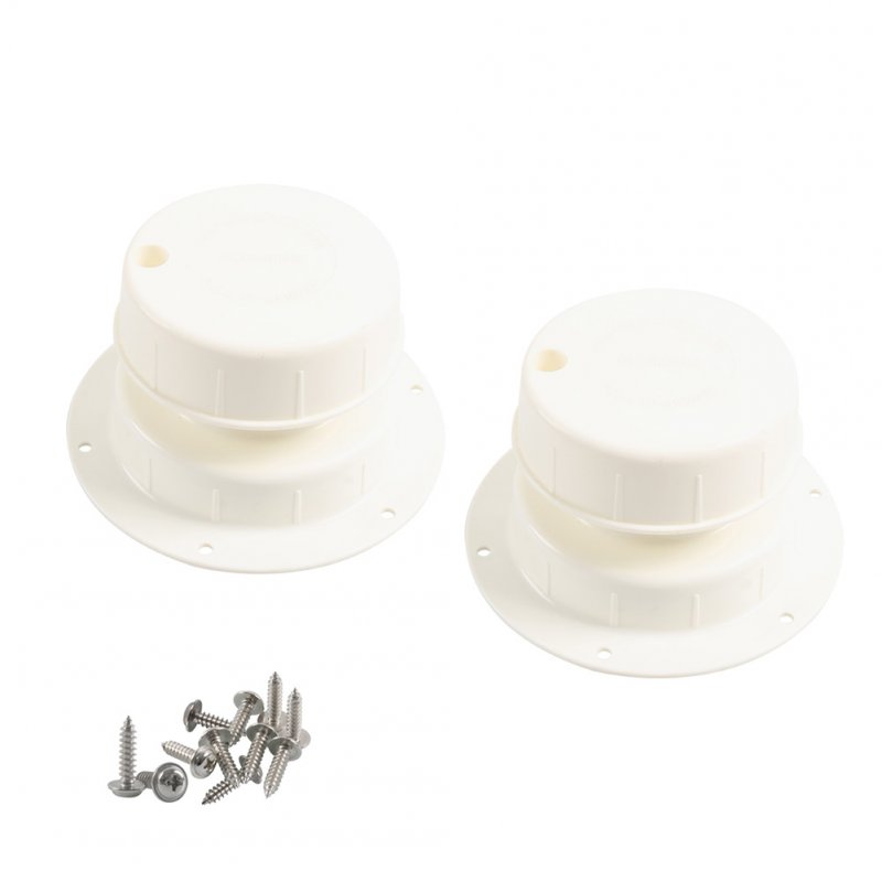 2Pcs RV Plumbing Vent Caps With Mounting Screws For 1 To 2 3/8 Inch Pipe RV Roof Vent Cap Replacement RV Trailer Camper Accessories 