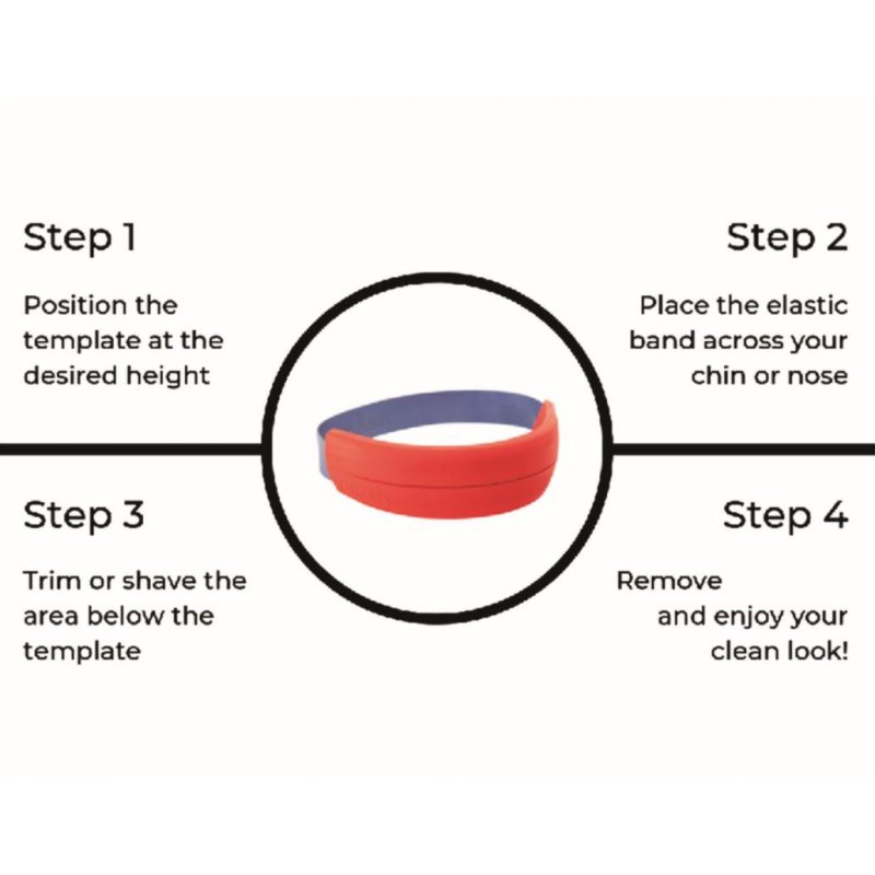 Gen2 Neck Styling Ruler Neckline Shaving Template and Hair Trimming Guide 