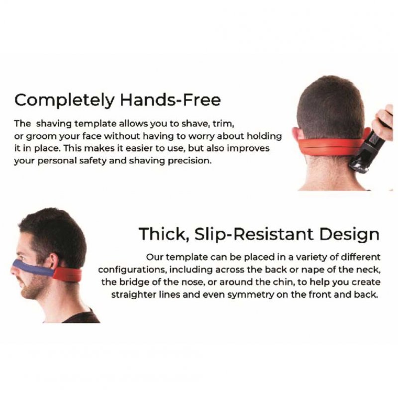 Gen2 Neck Styling Ruler Neckline Shaving Template and Hair Trimming Guide 