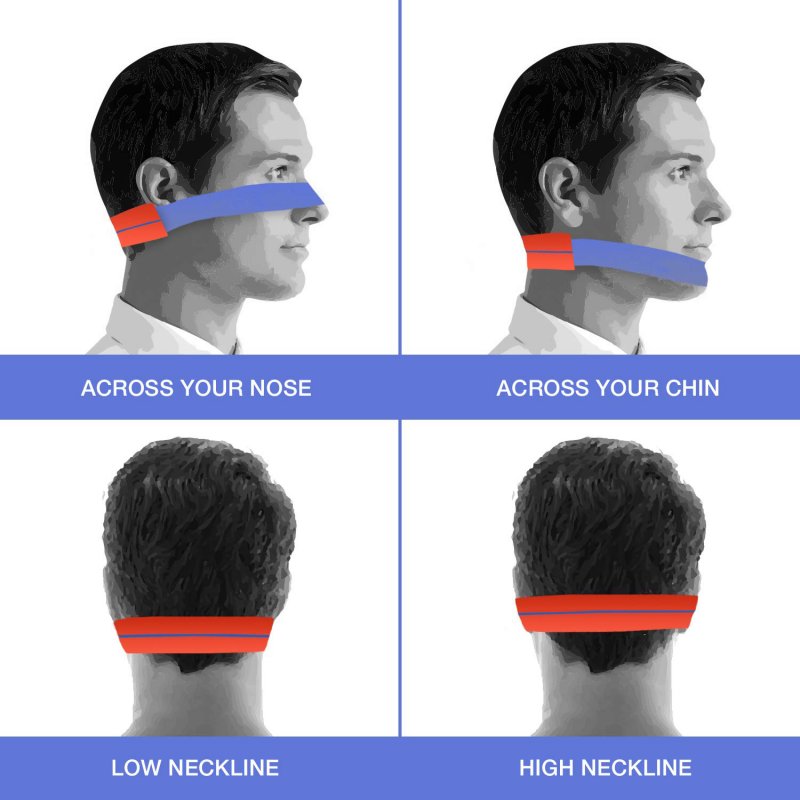 Gen2 Neck Styling Ruler Neckline Shaving Template and Hair Trimming Guide 