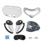7PCS Protective Cover Set Silicone Controllers Grip Cover VR Headset Face Cover