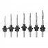 7Pcs Countersink Drill Bit Set  Heat treated Steel  1 8 Inch  9 64 Inch  5 32 Inch  11 64 Inch  3 16 Inch  13 64 Inch  7 32 Inch Chamfered Adjustable Drilling T