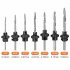 7Pcs Countersink Drill Bit Set  Heat treated Steel  1 8 Inch  9 64 Inch  5 32 Inch  11 64 Inch  3 16 Inch  13 64 Inch  7 32 Inch Chamfered Adjustable Drilling T