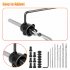 7Pcs Countersink Drill Bit Set  Heat treated Steel  1 8 Inch  9 64 Inch  5 32 Inch  11 64 Inch  3 16 Inch  13 64 Inch  7 32 Inch Chamfered Adjustable Drilling T