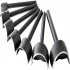 7Pcs Leather Craft Half Round Cutter Punching Tools Arc Shaped Punch Strap Tools for DIY Professional Leather Crafting