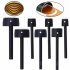 7Pcs Leather Craft Half Round Cutter Punching Tools Arc Shaped Punch Strap Tools for DIY Professional Leather Crafting
