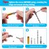 7Pcs Self Centering Drill Bit Set  Center Drill Bit Set With Hex Wrench  2 Side Holes  Automatic Positioning Center Drill Sleeve  Woodworking Drill Bit Kit Set 