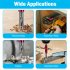 7Pcs Self Centering Drill Bit Set  Center Drill Bit Set With Hex Wrench  2 Side Holes  Automatic Positioning Center Drill Sleeve  Woodworking Drill Bit Kit Set 