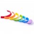 7Pcs Wooden Rainbow Arch Bridge Blocks Educational Puzzle Toy for Infant Kids