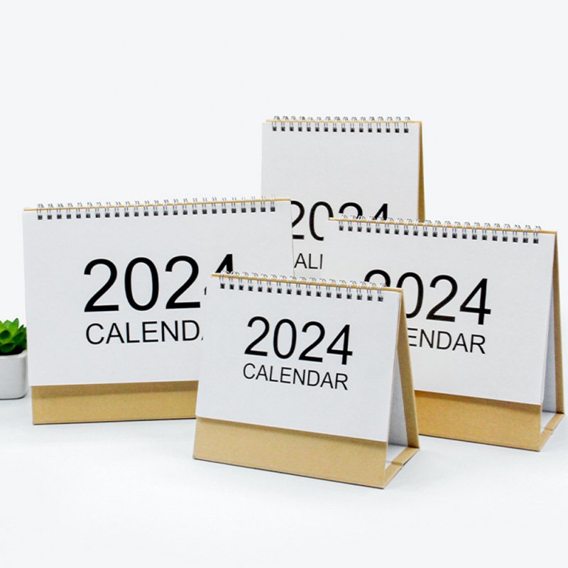 Desk Calendar 2024 Standing Flip Calendar Thick Paper Year Standing Desk Calendar 2024 For Home Office School 