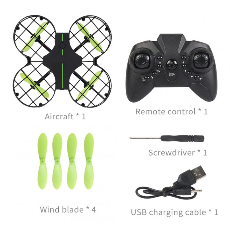 Remote Control Mini Drone 2.4g 4ch 6 Shaft RC Quadcopter 360 Degree Flip Headless Mode RC Drone with LED Light 