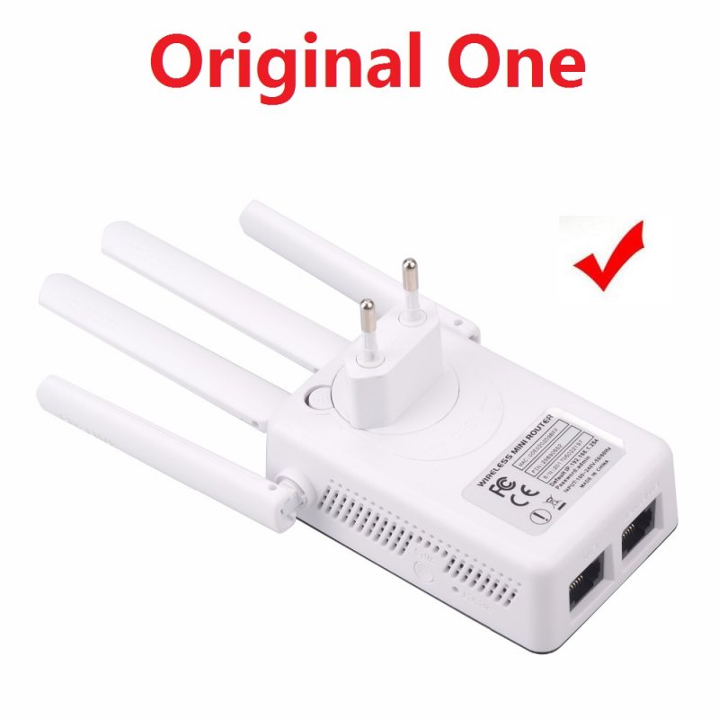 2.4GHz WiFi 300Mbps Wireless Router High Gain Antenna Repeater Enhancer Extender Home Network 802.11N RJ45 2 Long Distance Ports