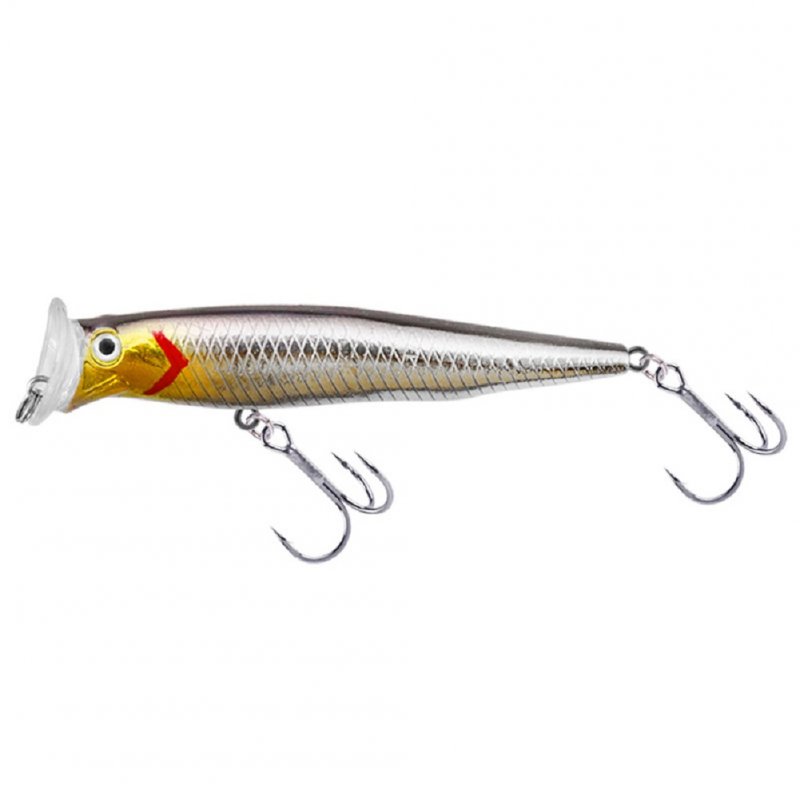 7cm Fishing Lure Submerged Type 11g Simulation Fishing Bait with Ring Bead Popper 4# color