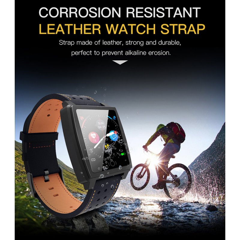 Waterproof Heart Rate Monitor Smart Sports Watch Bracelet With Alarm Clock Android IOS Mobile Phone for Men Women 