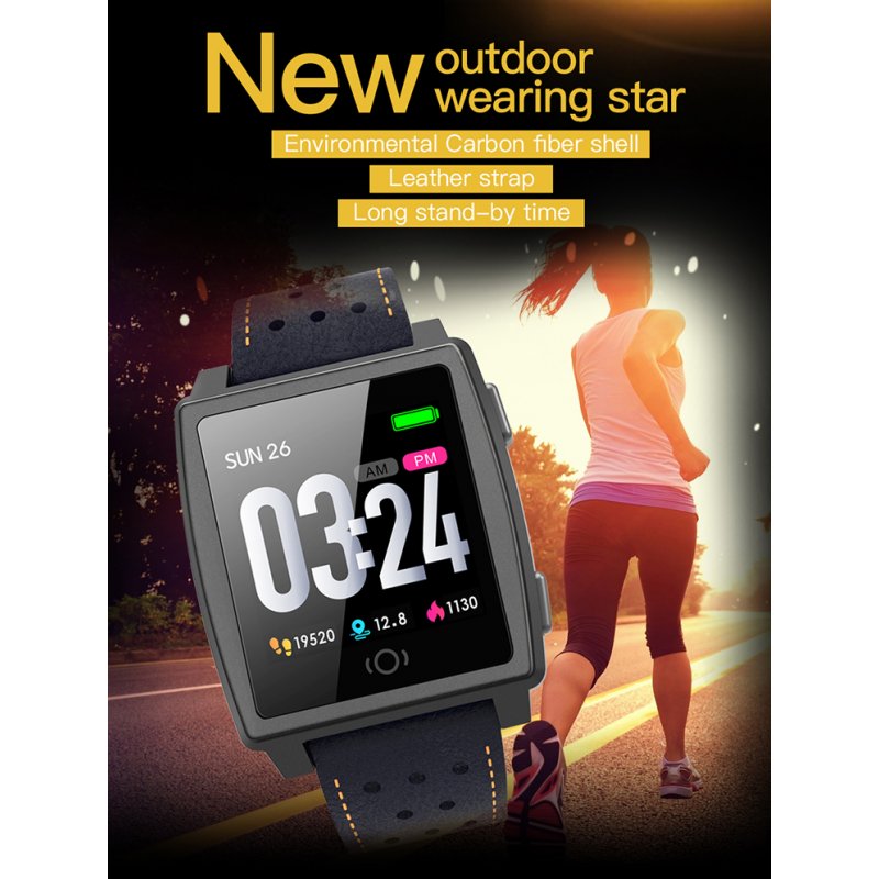 Waterproof Heart Rate Monitor Smart Sports Watch Bracelet With Alarm Clock Android IOS Mobile Phone for Men Women 