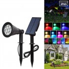 7led Solar Spot Lights Outdoor Colorful Rgb Garden Lawn Landscape Lamp