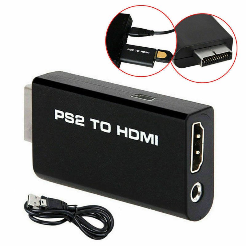 For Sony  2 PS2 to HDMI Converter Adapter Adaptor Cable HD 