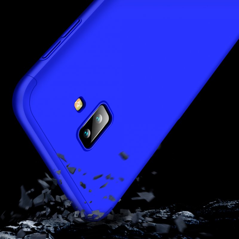 For Samsung J6 Plus/ J6 Prime 3 in 1 360 Degree Non-slip Shockproof Full Protective Case blue_Samsung J6 Plus/ J6 Prime