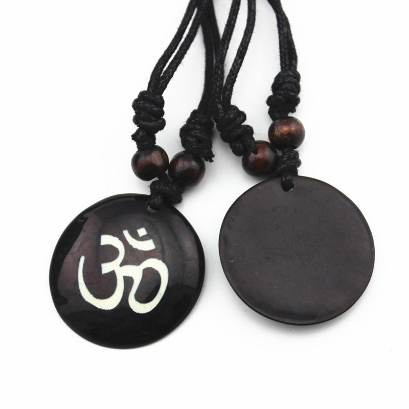 Unisex Fashionable Delicate Indian Sanskrit OM Symbol Decoration Resin Pendants  - 