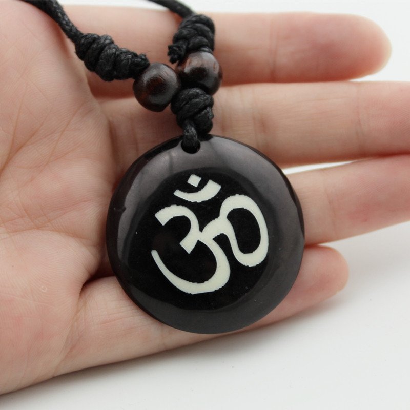 Unisex Fashionable Delicate Indian Sanskrit OM Symbol Decoration Resin Pendants  - 