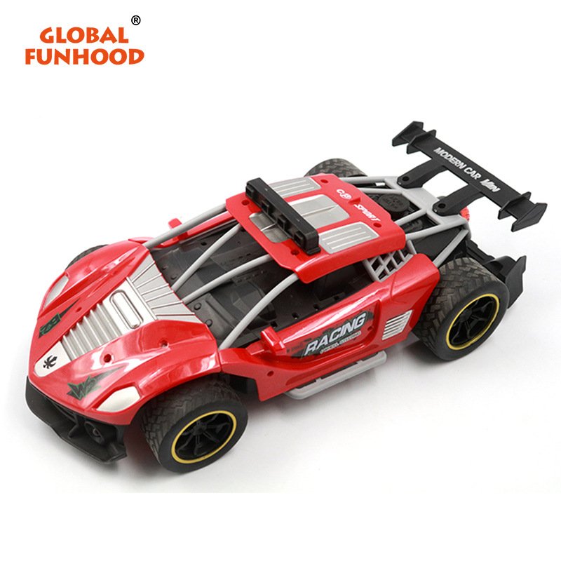 1:12 2.4g Remote Control Car 6-channel High-speed Spray with Light Sound Effect for Children Toys for Lambo Yellow