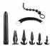 7pcs 8pcs Soft Silicone Butt Plug Dildo Masturbation Anal Plug Vaginal Plug Set For Women Men Anal Trainer Couples Bead Set