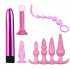 7pcs 8pcs Soft Silicone Butt Plug Dildo Masturbation Anal Plug Vaginal Plug Set For Women Men Anal Trainer Couples Bead Set