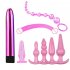 7pcs 8pcs Soft Silicone Butt Plug Dildo Masturbation Anal Plug Vaginal Plug Set For Women Men Anal Trainer Couples Bead Set