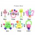 7pcs Baby Cute Hand Jingle Bells Puzzle Shaking Rattle Toys for Kids as Gifts