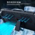7pcs Case Set TPU Cover with Stand Touchpad Button Stickers Game Accessories for Steam Deck Black