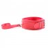 7pcs Leather Bed Strap Set with Ankle Cuff Erotic Bandage System Set Adult Sex Products Suitable for Beginners Red