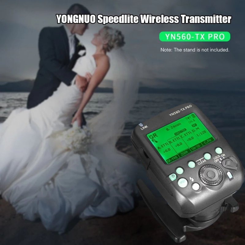 YN560-TX PRO 2.4G On-camera Flash Trigger Speedlite Wireless Transmitter with LCD Screen for Nikon