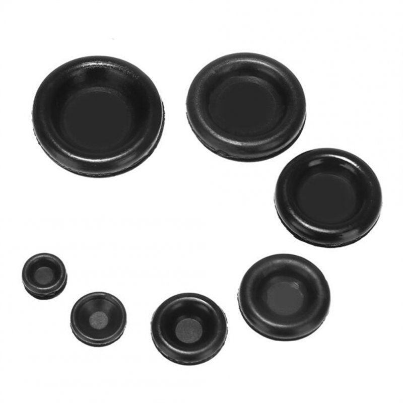 200pcs Rubber Grommets Assortment Set Single-sided Firewall Hole Plug Coil Guard Protector Ring Combination Kit 