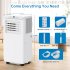 8 000 BTU Portable Air Conditioner   Dehumidifier   3 in 1 Portable AC W  Remote Control   Digital Display