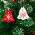 8 12pcs DIY Hanging Pendant Christmas Wooden Tree Hanging Ornament Christmas Xmas Decoration