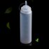 8 24oz Clear Plastic Squeeze Bottle Condiment Dispenser with Scale 24oz