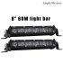 8  60W LED Work Light Lightbar LED Headlights Spotlight Floodlights Fog Lamps black 8 inch