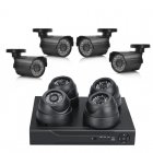 8 Channel DVR Surveillance System with 4 Indoor and 4 Outdoor Cameras lets you protect and your entire property both indoors and out