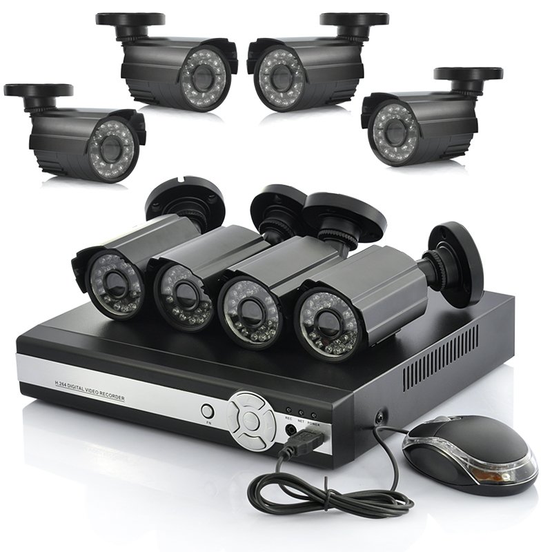 8CH DVR Surveillance System with 8 Cameras