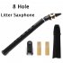8 Hole Mini Saxophone Pocket Sax Portable Design With Carry Bag Woodwind Instrument for Amateurs and Professional Performers black With metal clip