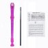 8 Holes Flute Long Musical Soprano Recorder Kids Educational Instrument  purple ABS