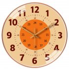 8 Inch 20cm Round Wall Clock Colorful Cartoon Silent Clock For Home Living Room Bedroom Decor yellow