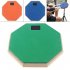 8 Inch Rubber Wooden Dumb Drum Practice Training Drum Pad Music Instruments for Jazz Drums Exercise blue