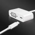 8 Pin Lighting Interface to VGA Adapter 1080p HD Video Converter Adapter for Phone 5S   6   6s   7 8   X Pad white