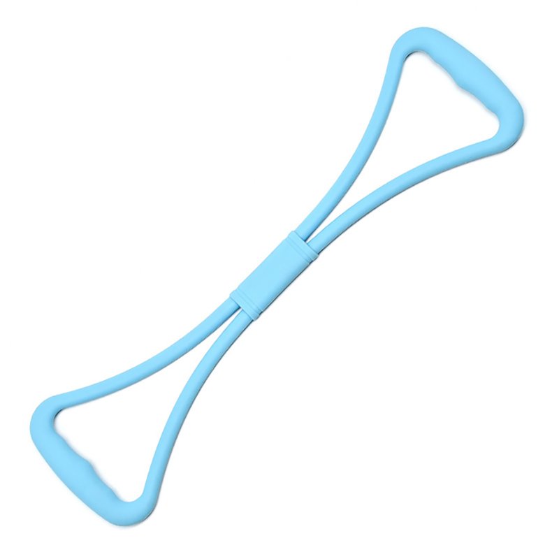 8 Shaped Resistance Bands Multifunctional Yoga Gym Fitness Pulling Rope For Arms Back Shoulders Legs Buttocks blue
