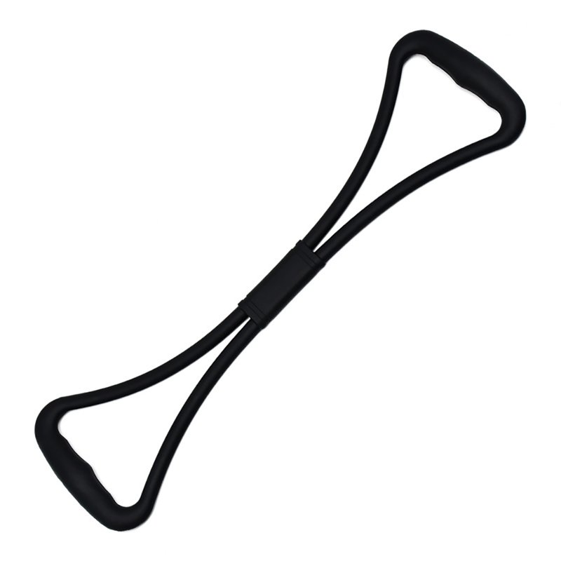 8 Shaped Resistance Bands Multifunctional Yoga Gym Fitness Pulling Rope For Arms Back Shoulders Legs Buttocks black